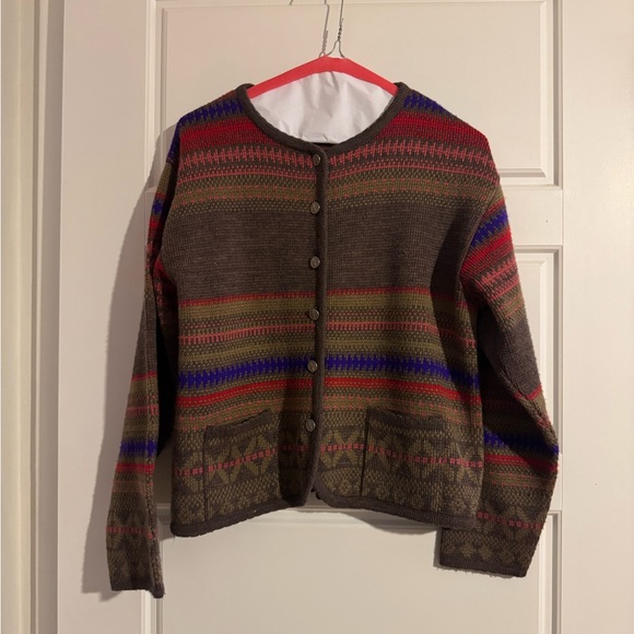 Multicolor Patterned Women's Cardigan - Picture 2 of 7